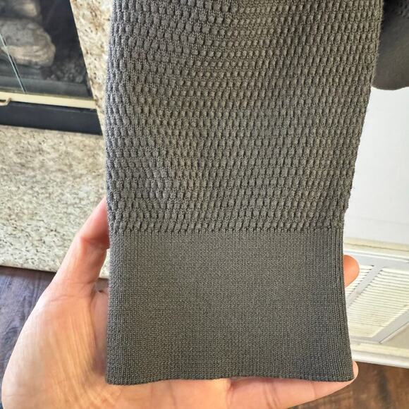 Ermenegildo Zegna High Performance Textured Knit Wool Sweater Italy Green Sz 52 - Picture 4 of 7